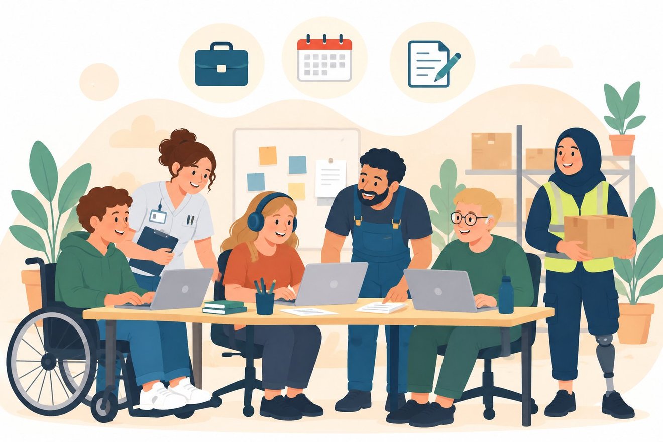 Arbeiten mit Behinderung